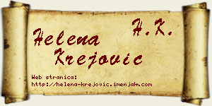 Helena Krejović vizit kartica
